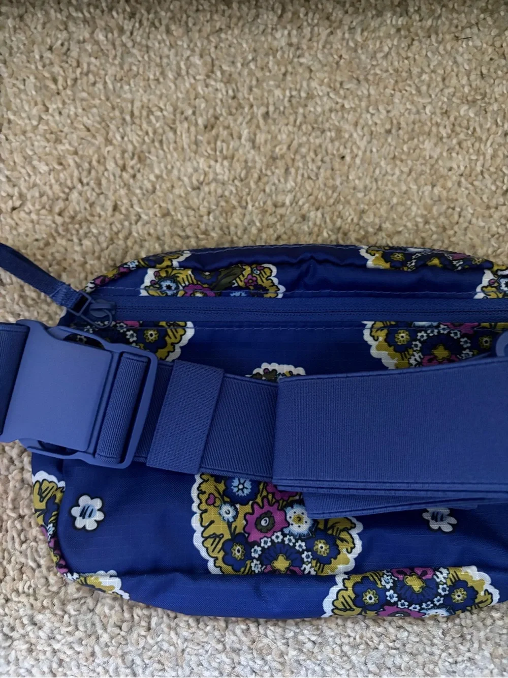 Vera Bradley Royal Blue Floral Shoulder Bag